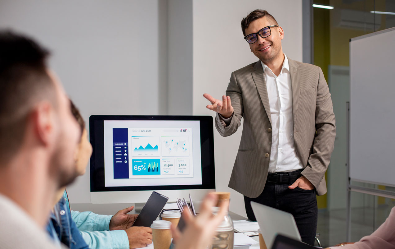 male present sales powerpoint presentation