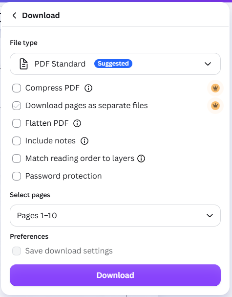 canva download options