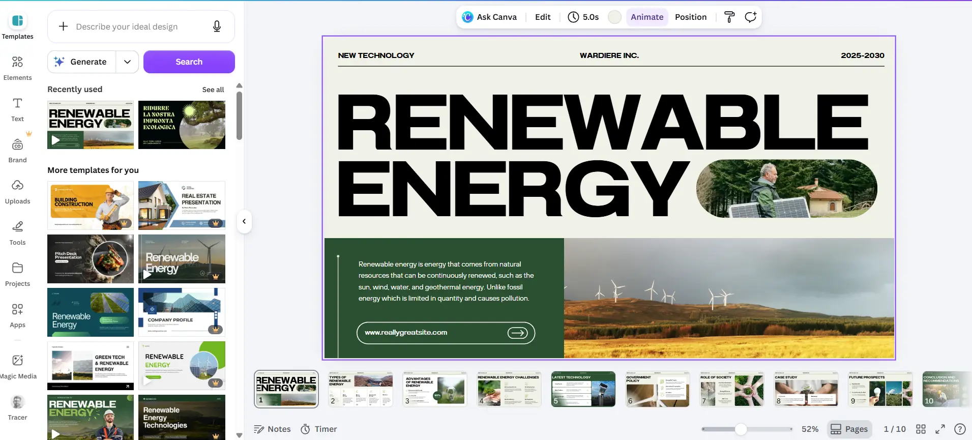 canva templates example 1