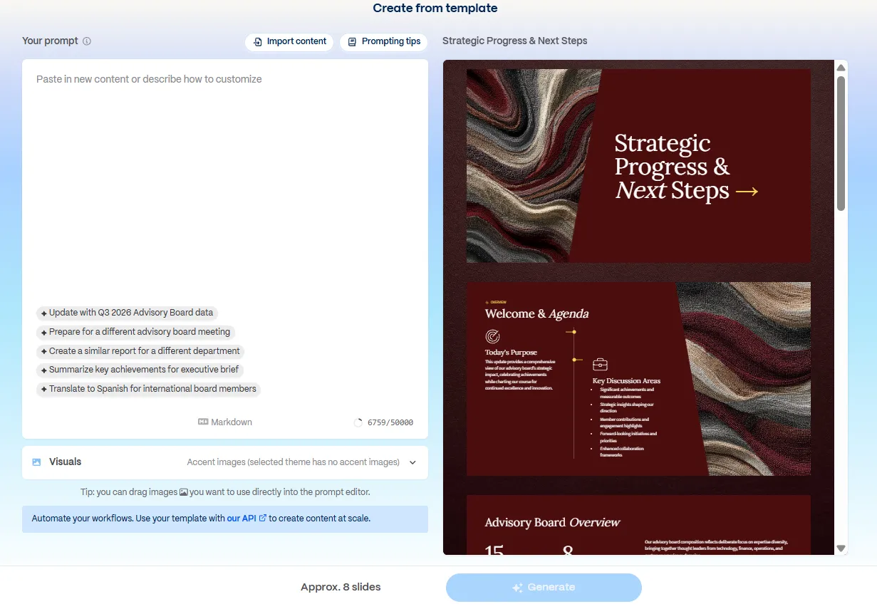 gamma templates
