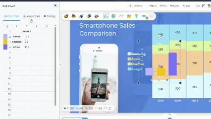 visme data chart tools