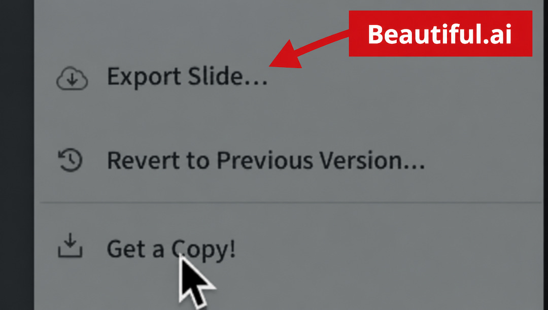 Beautiful Export Options