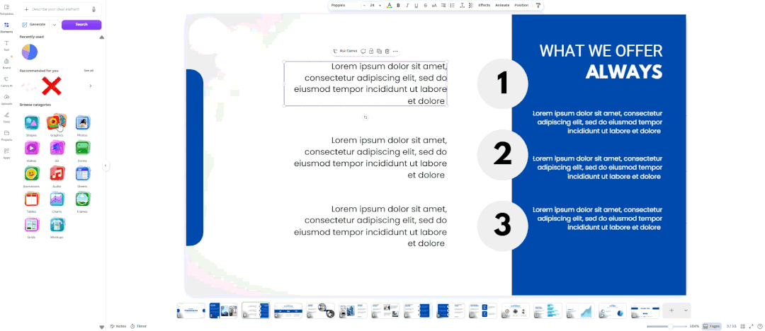 Canva vs Keynote Editing
