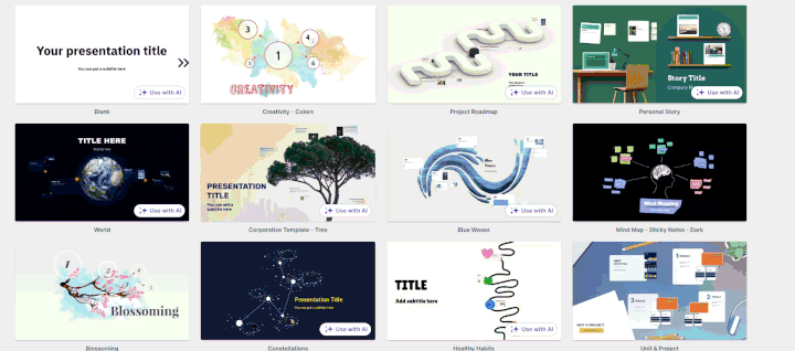 Slidebean presentation templates