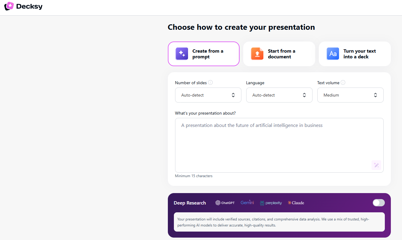 create presentation