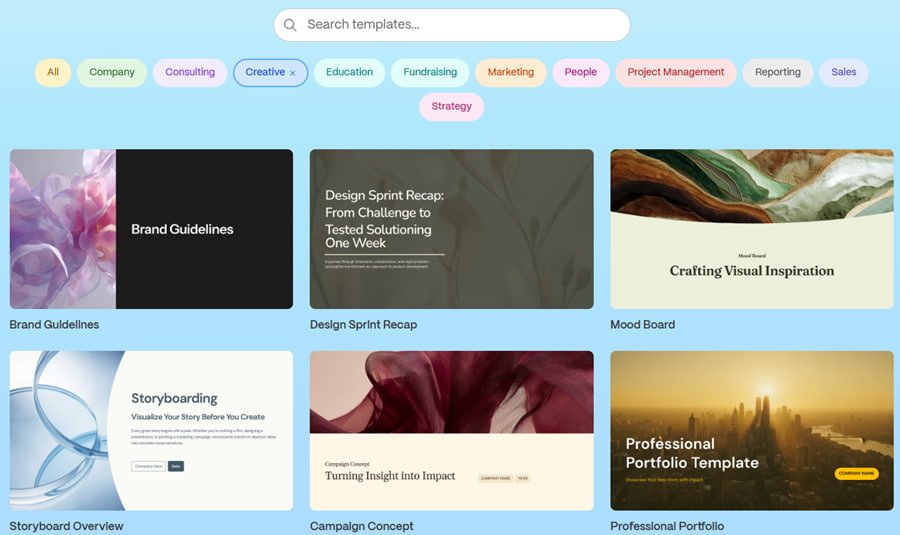 gamma templates