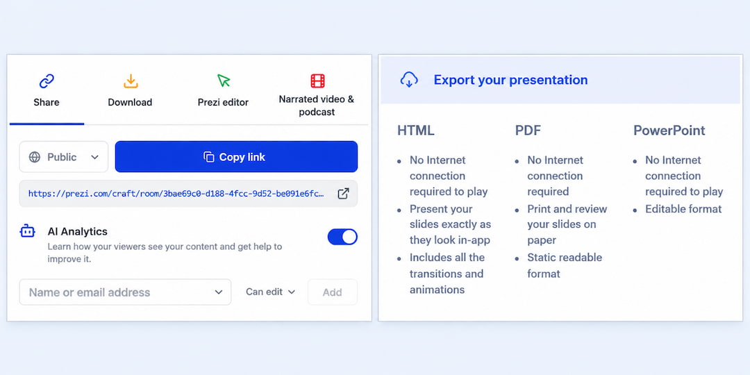 slidebean vs prezi Document Processing and Speed