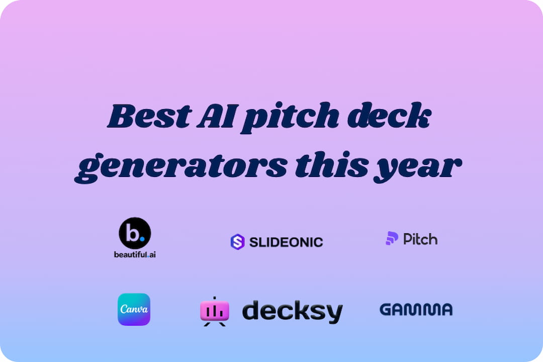 best AI pitch deck generators