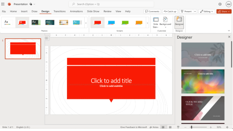 google slides designer