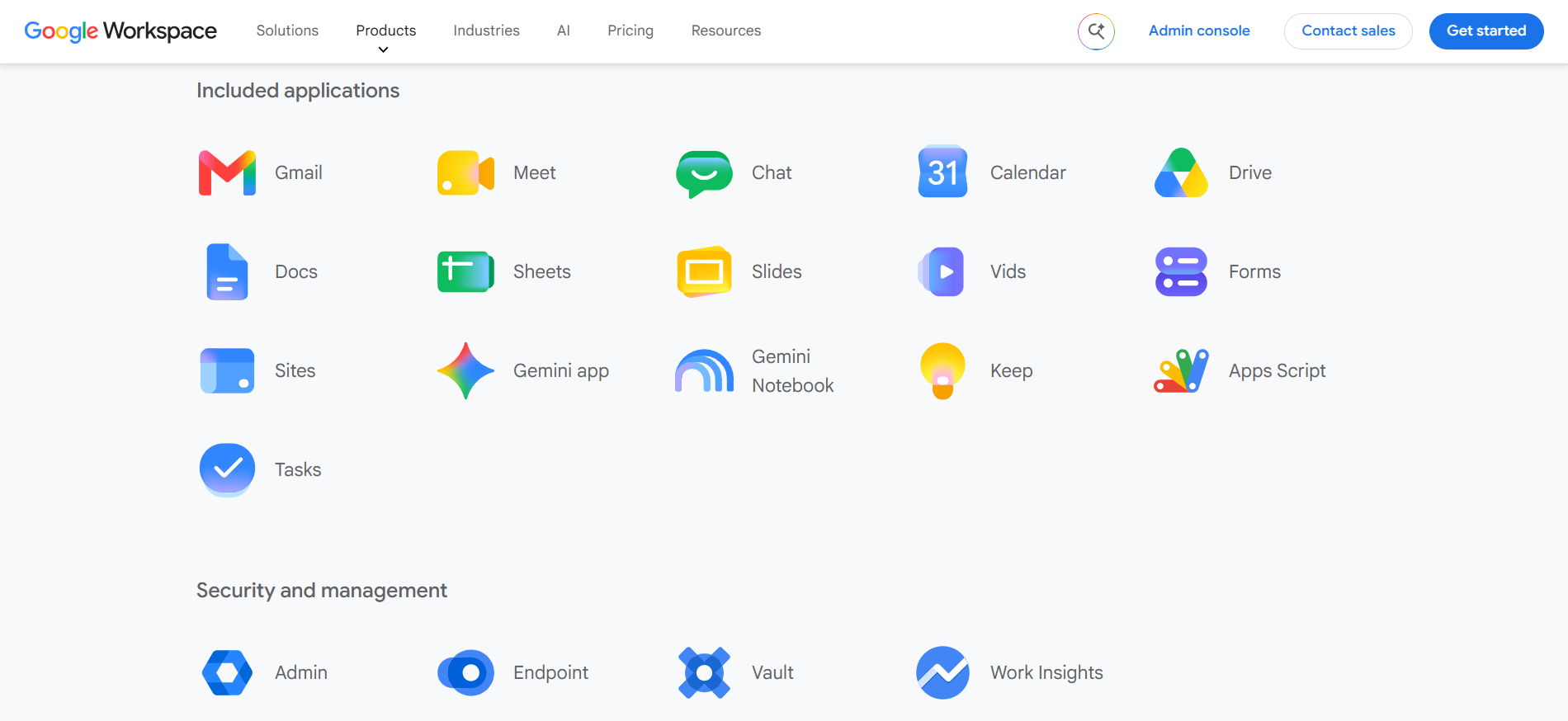 google workspace features