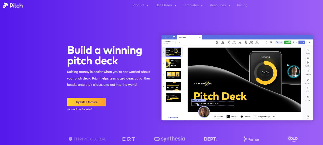 pitch com pitch deck generator