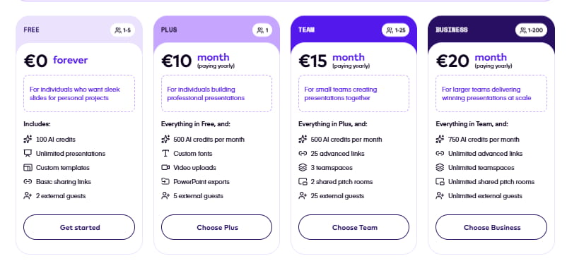 pitch com pitch deck prices