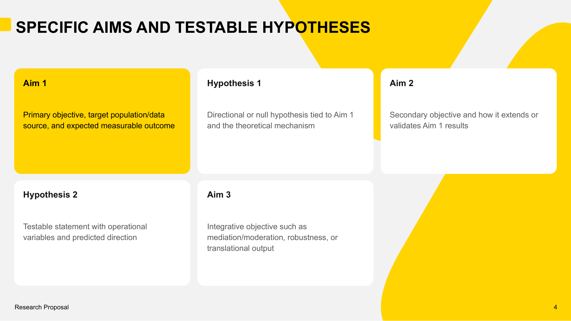 School Slideshow Examples Research Proposal Presentation Template