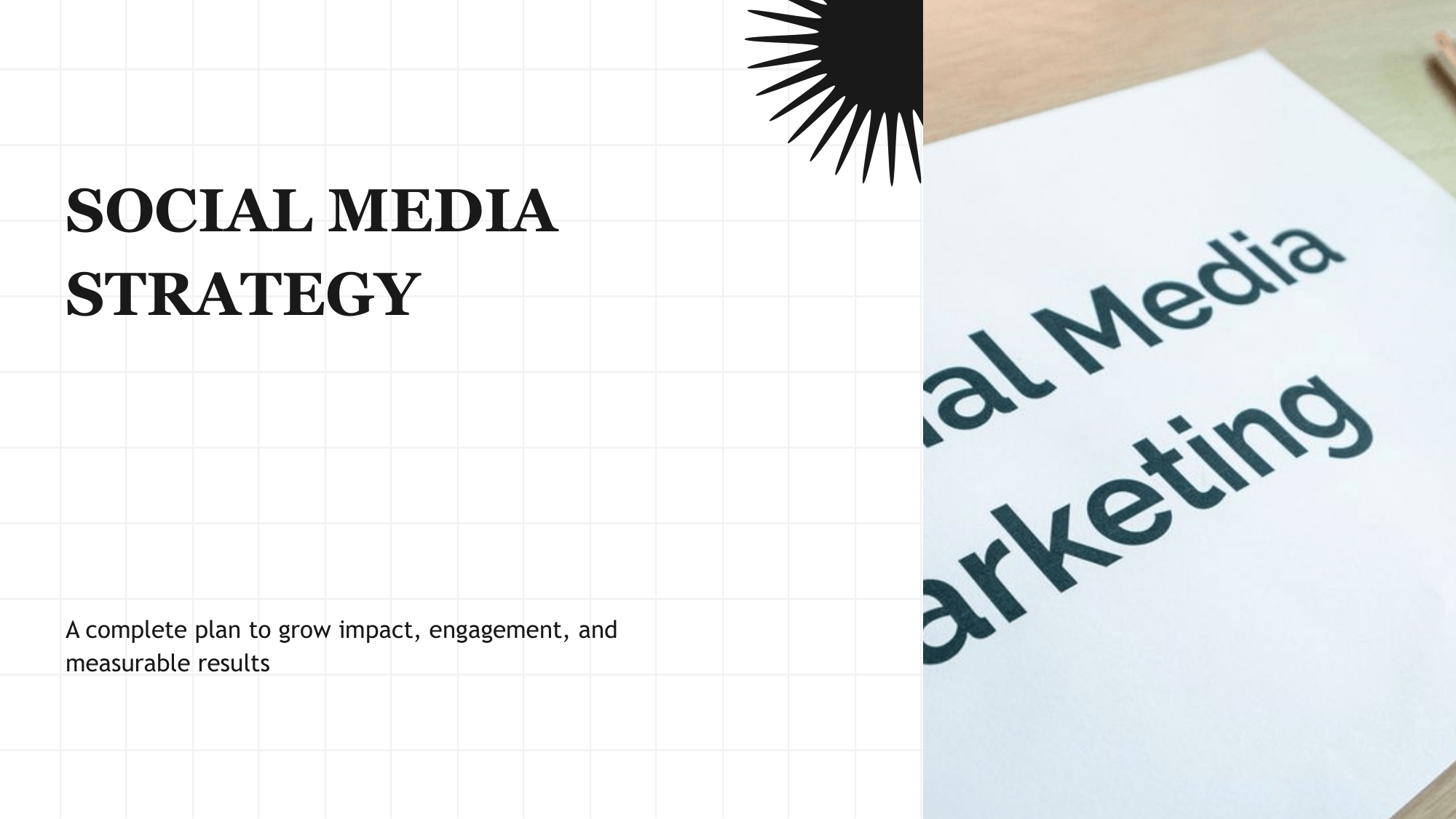 Social Media Strategy Presentation Template