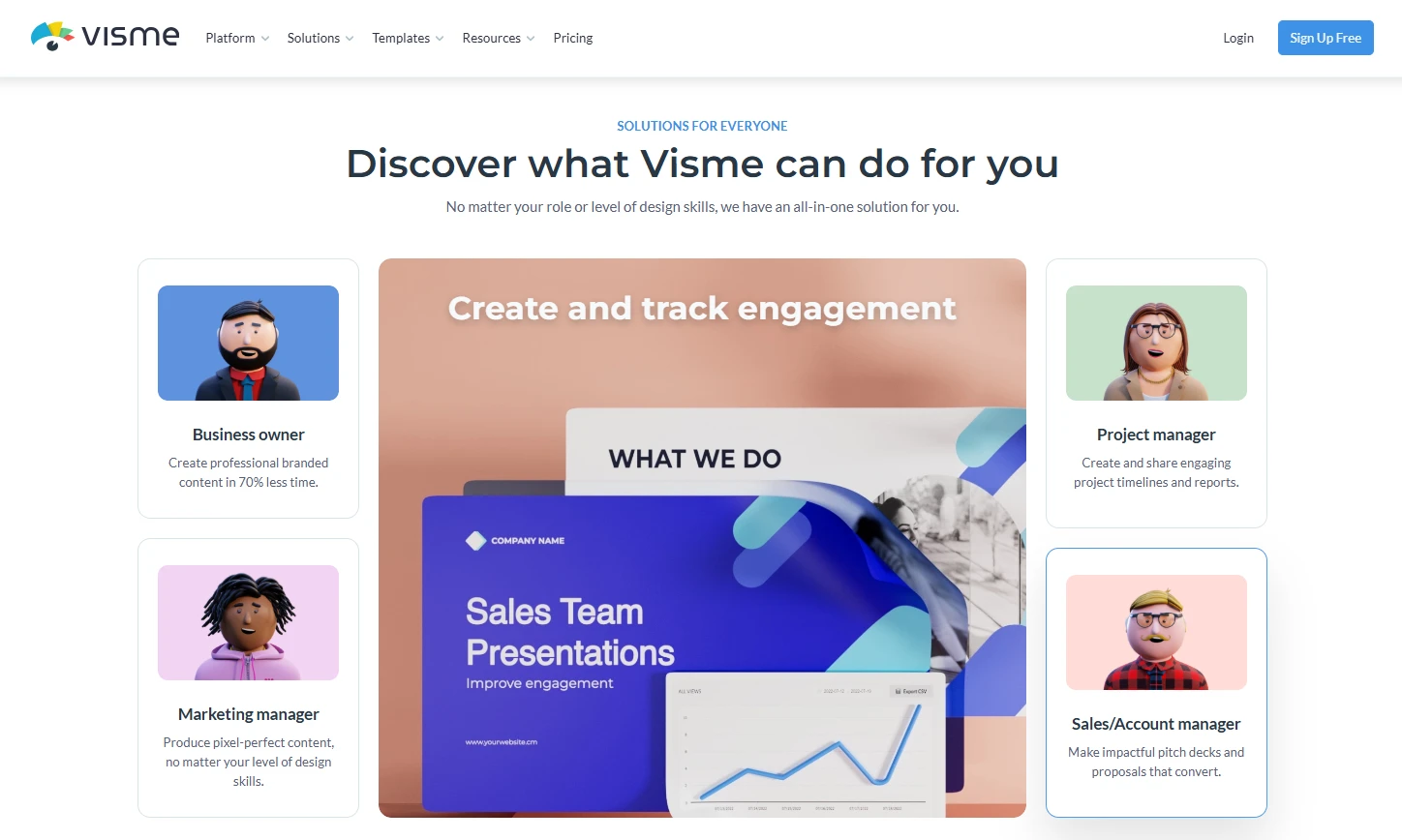 visme main page 2