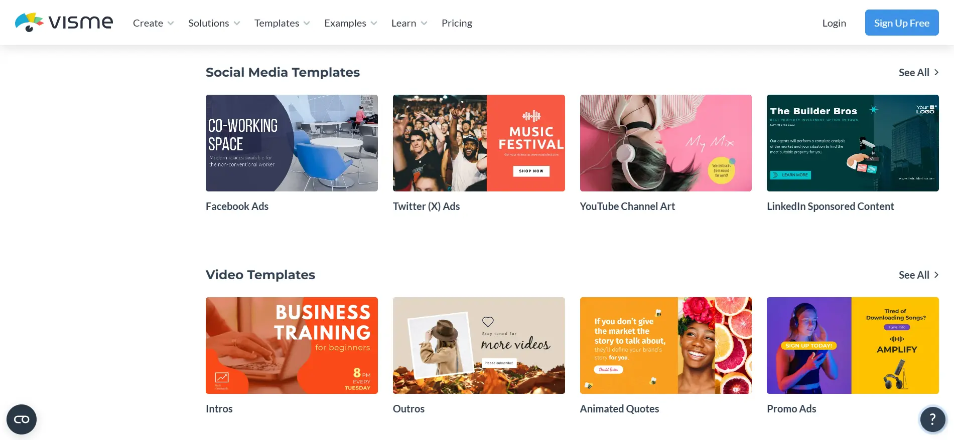 visme templates 2