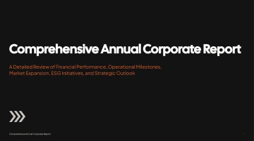 Annual Report Presentation Template