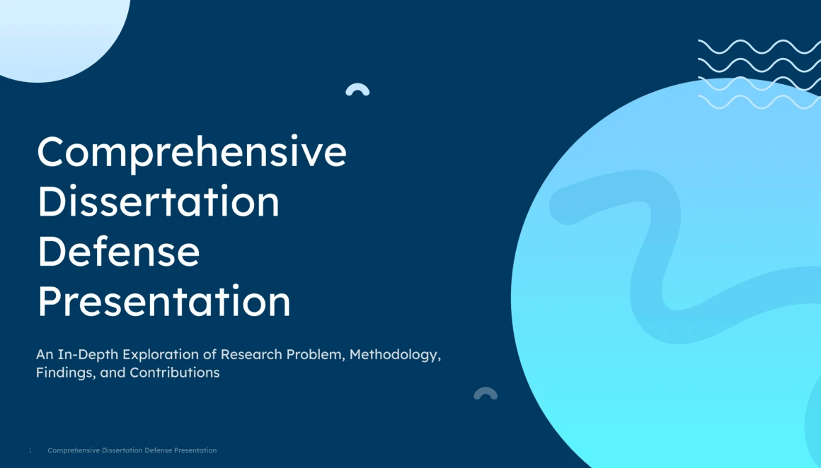 dissertation defense presentation template