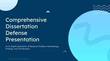 dissertation defense presentation template