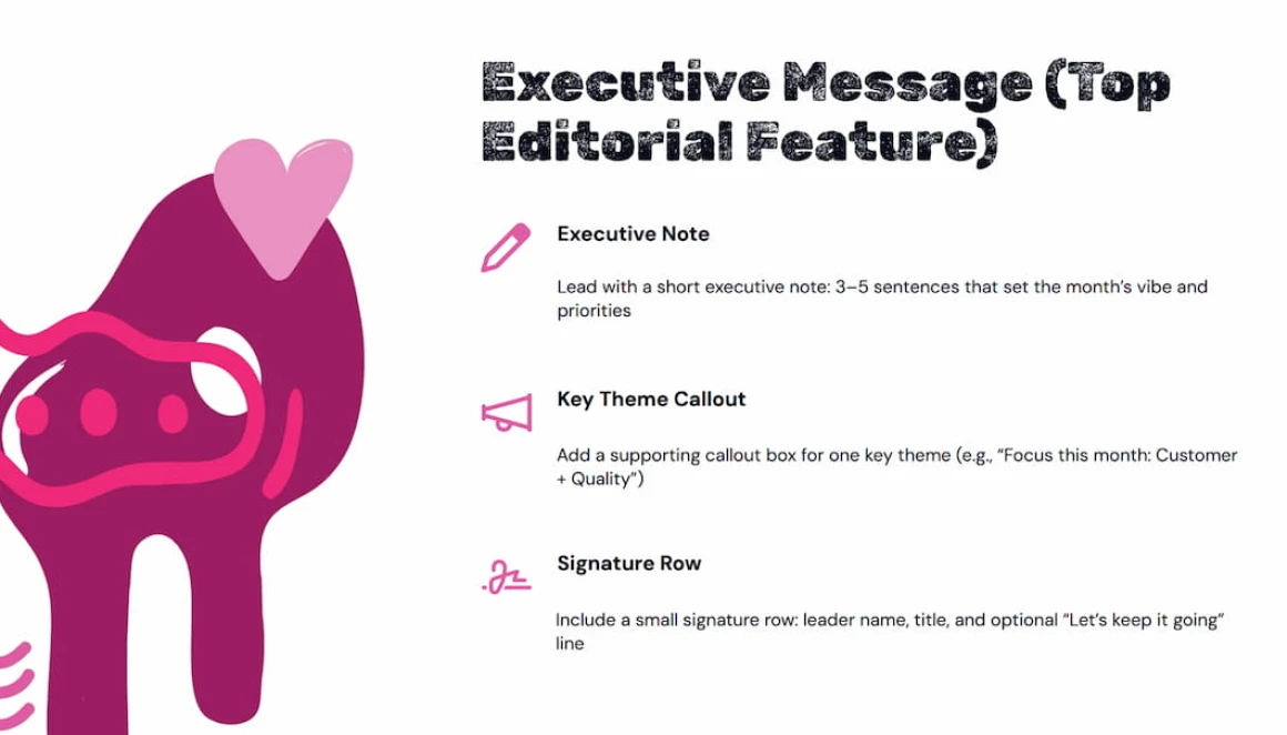 Newsletter Presentation Template by decksyai