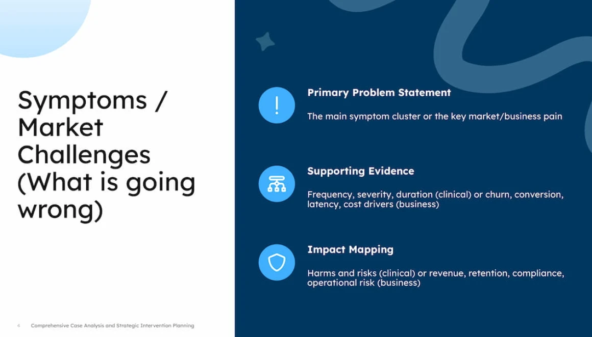 Case presentation templates by Decksy