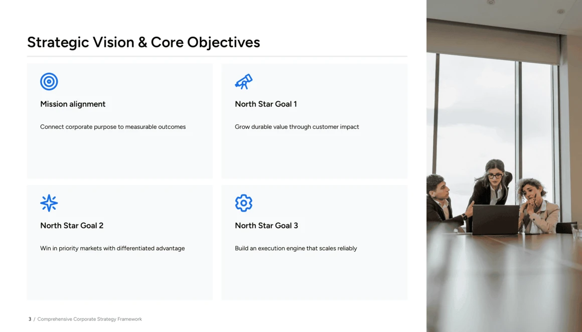 strategy slide template