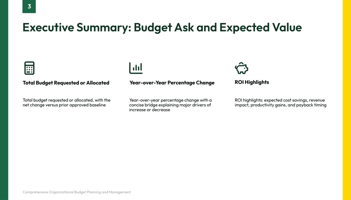 budget presentation template
