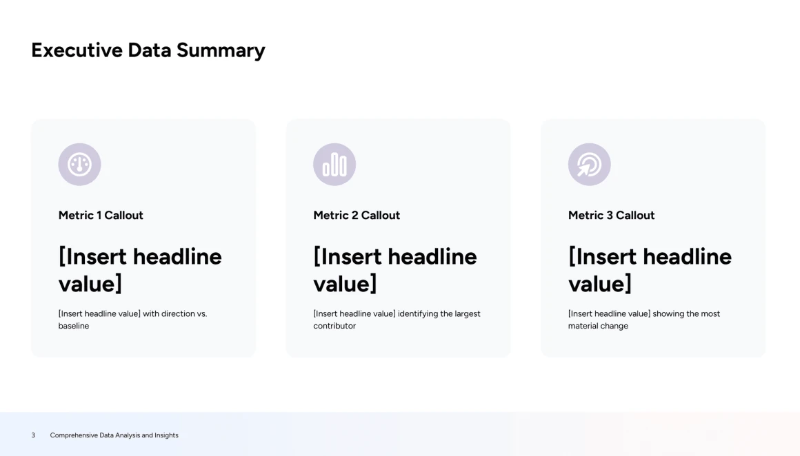 data analysis presentation template