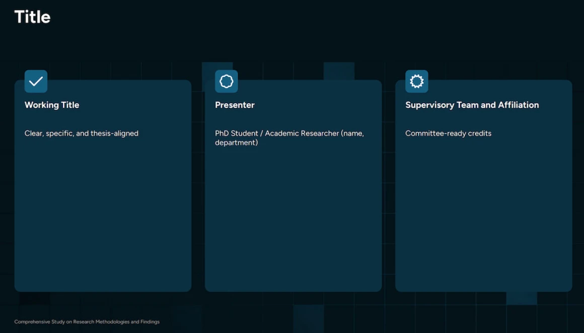 Research Presentation Templates