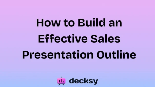 Sales Presentation Outline