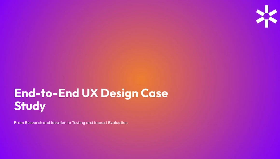UX case study presentation template