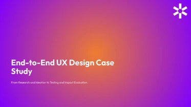UX case study presentation template