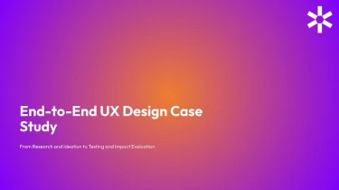 UX case study presentation template