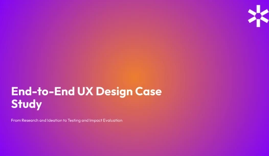 UX case study presentation template