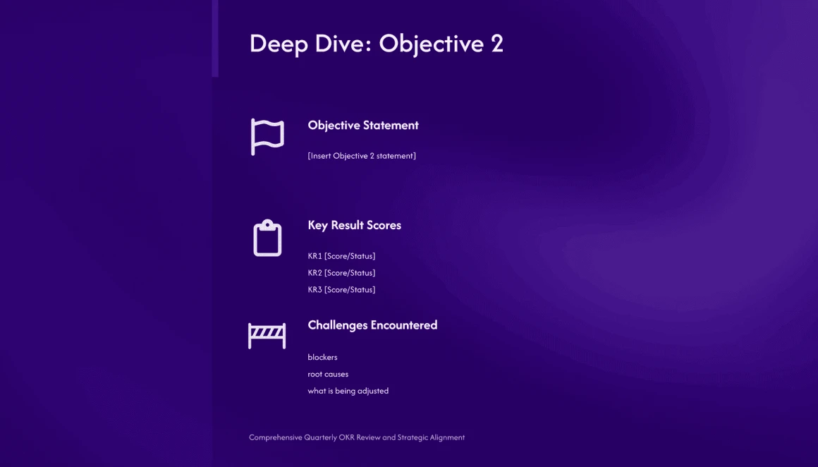 okr presentation template