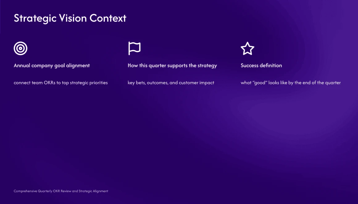 okr presentation template