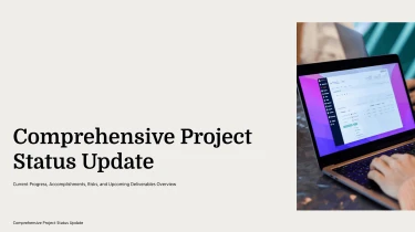 project update slide template