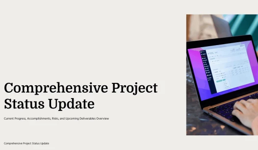 project update slide template