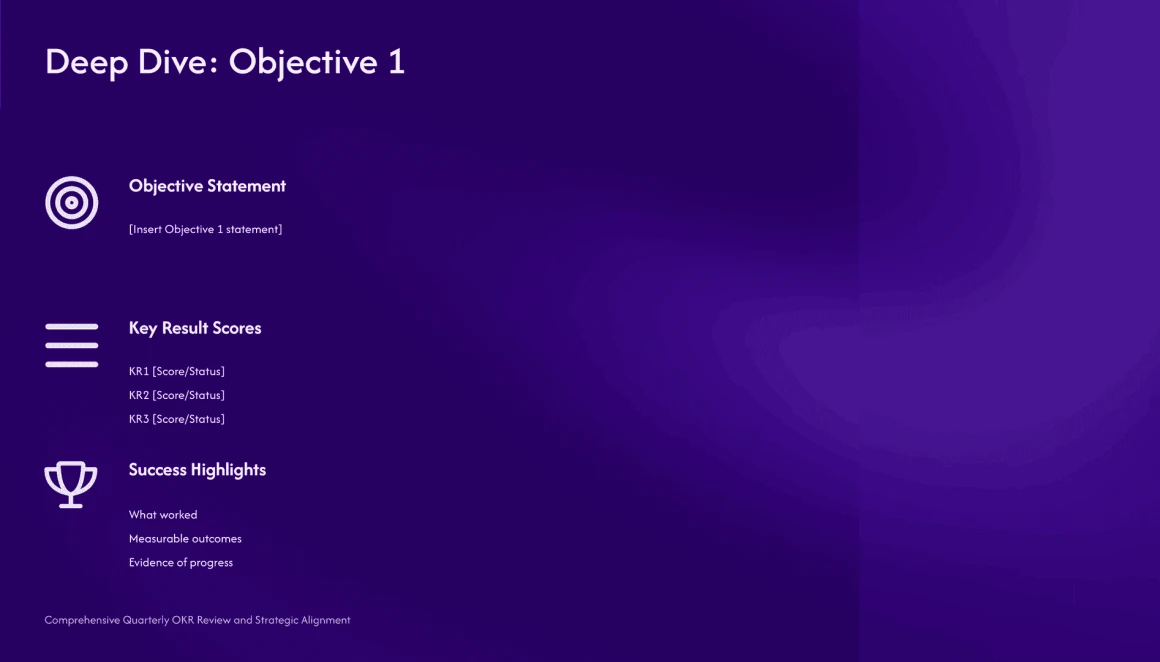 okr presentation template