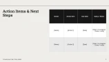 project update slide template