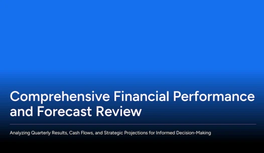 financial presentation template Decksy AI