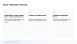 board meeting presentation template