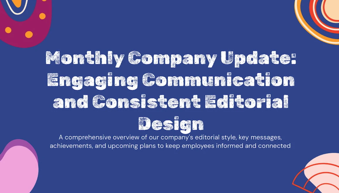 Newsletter Presentation Template intro