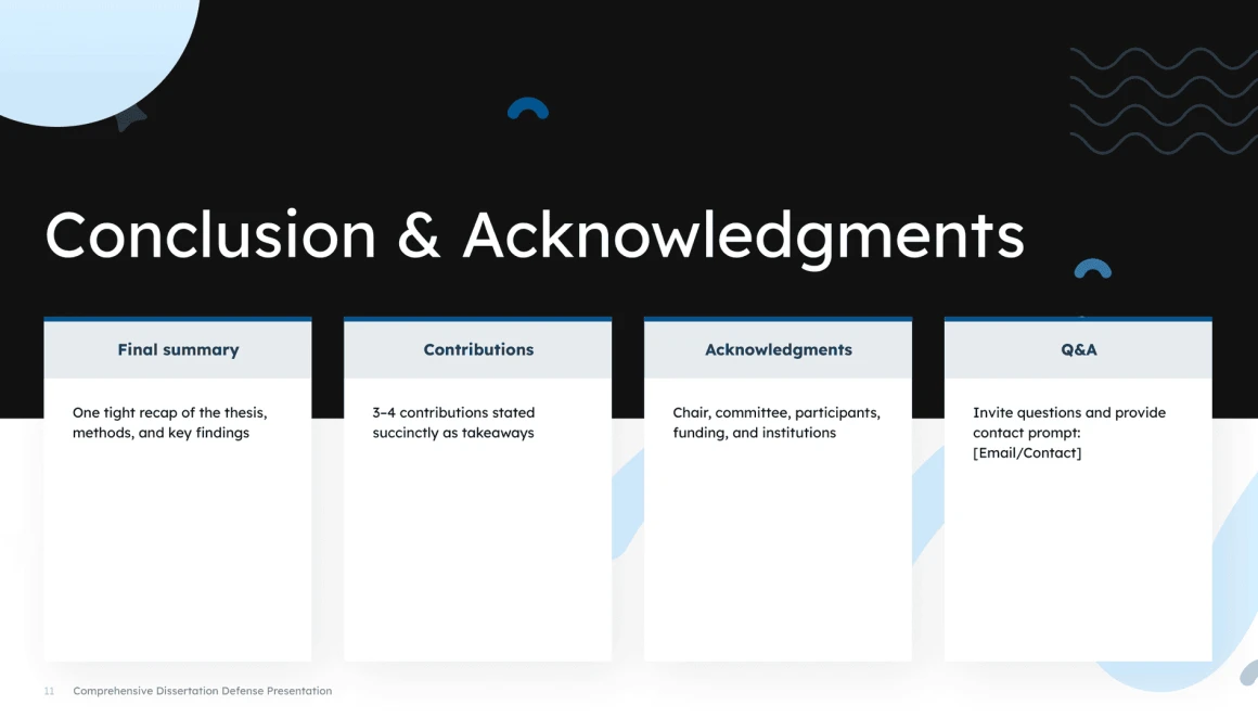 dissertation defense presentation template