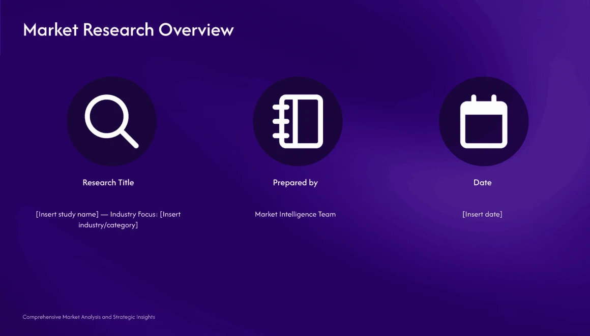 market research presentation template