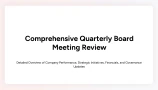 board meeting presentation template