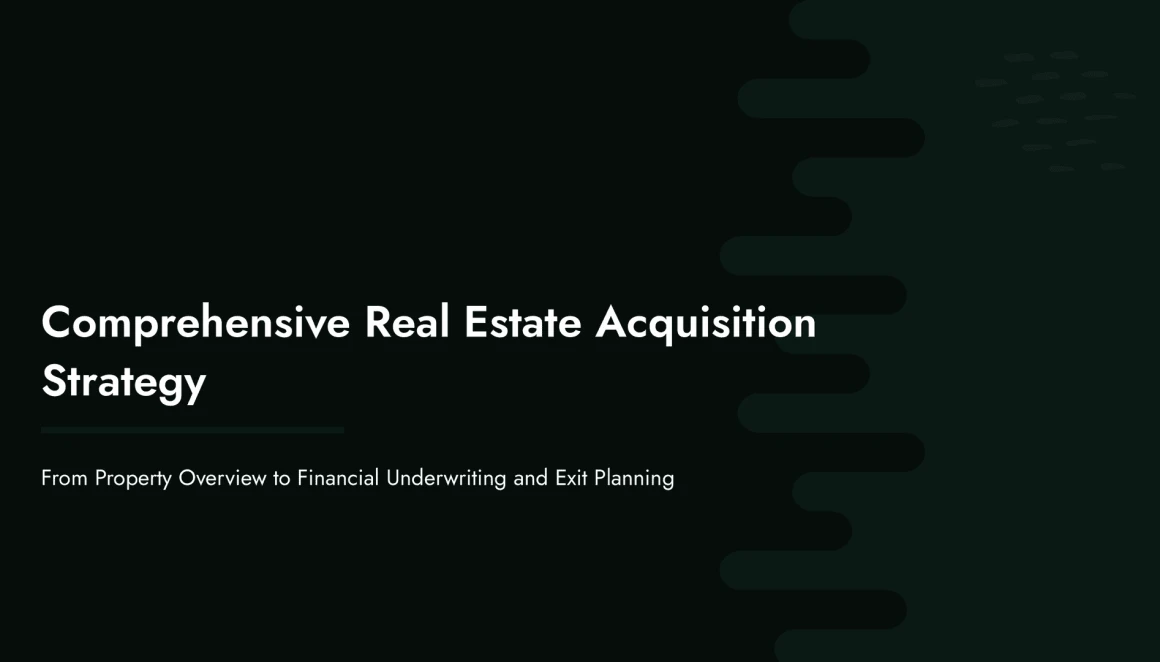 real estate investment presentation template
