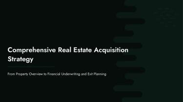 real estate investment presentation template
