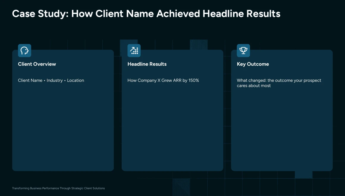 case study presentation template