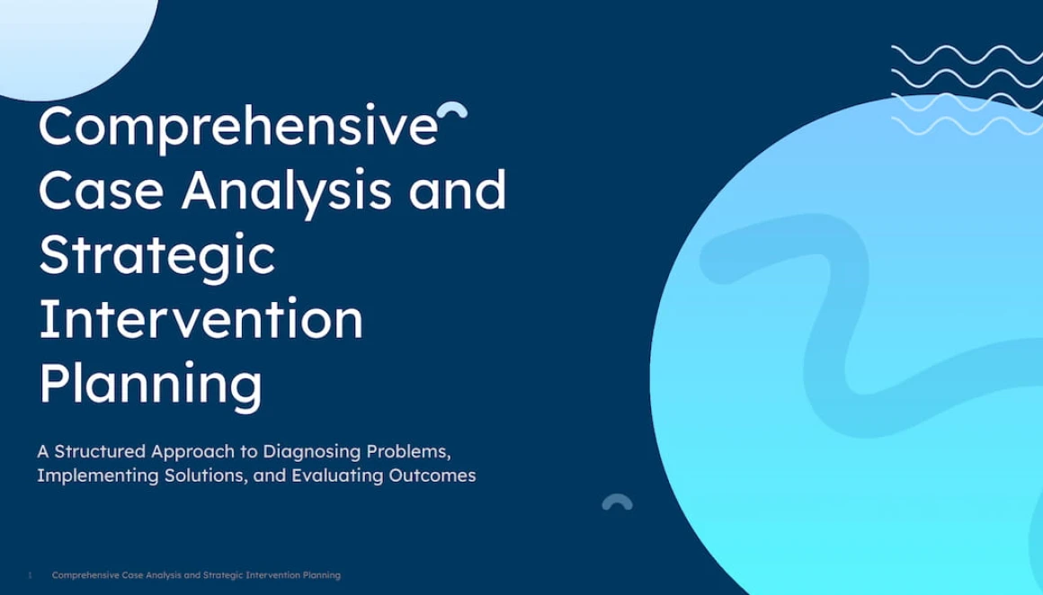 Case presentation template